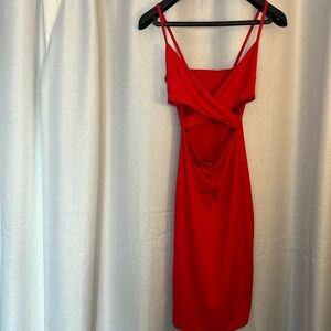 Elegant Red Mini Dress